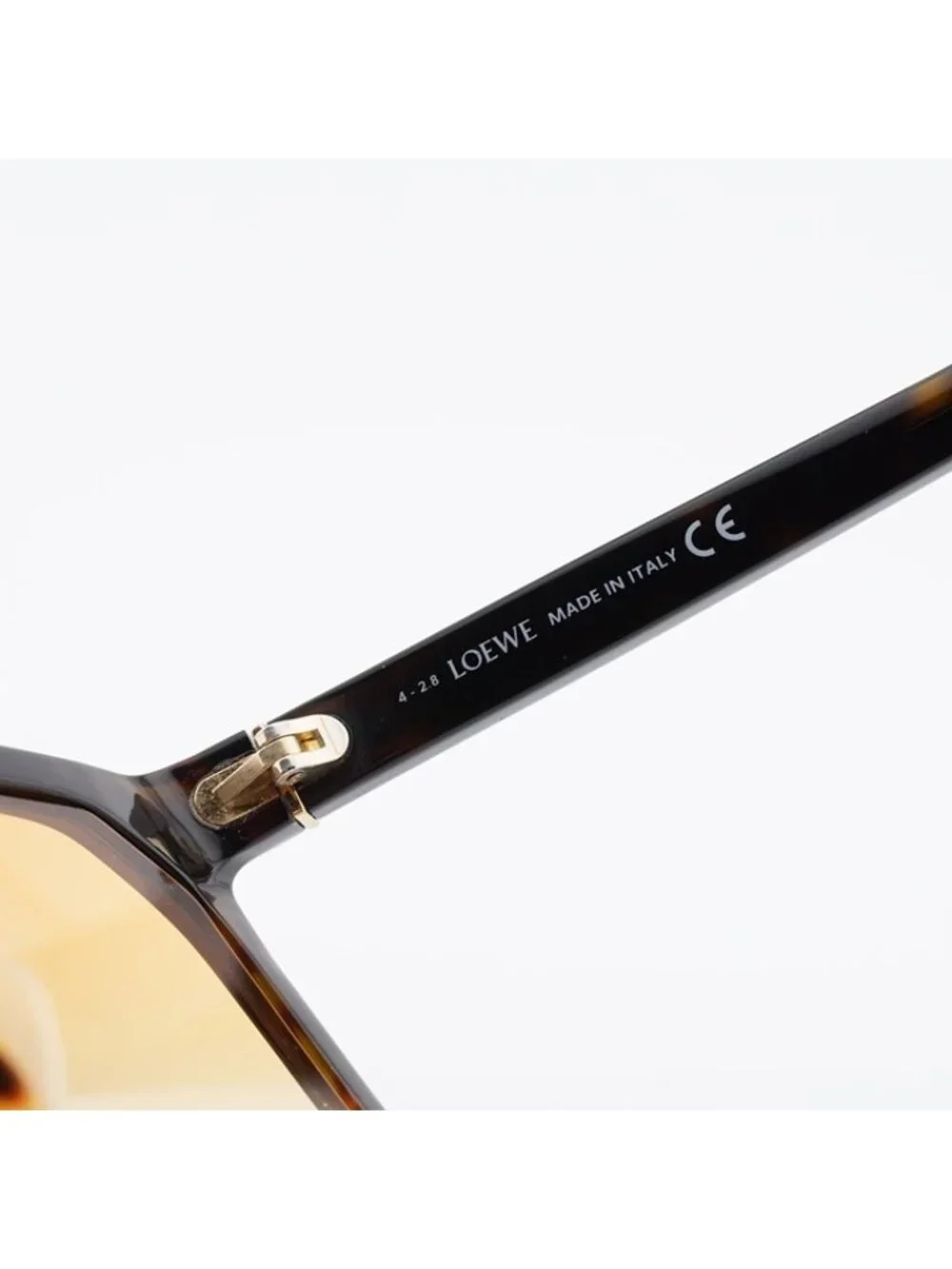 Loewe LW40001F 56E Sunglasses Havana Square Frame, Brown Lenses